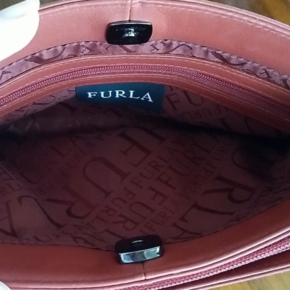 Furla Italian Soft Leather Shoulder Bag - Picture 7 of 8